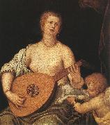 MICHELI Parrasio, The Lute-playing Venus with Cupid ASG
